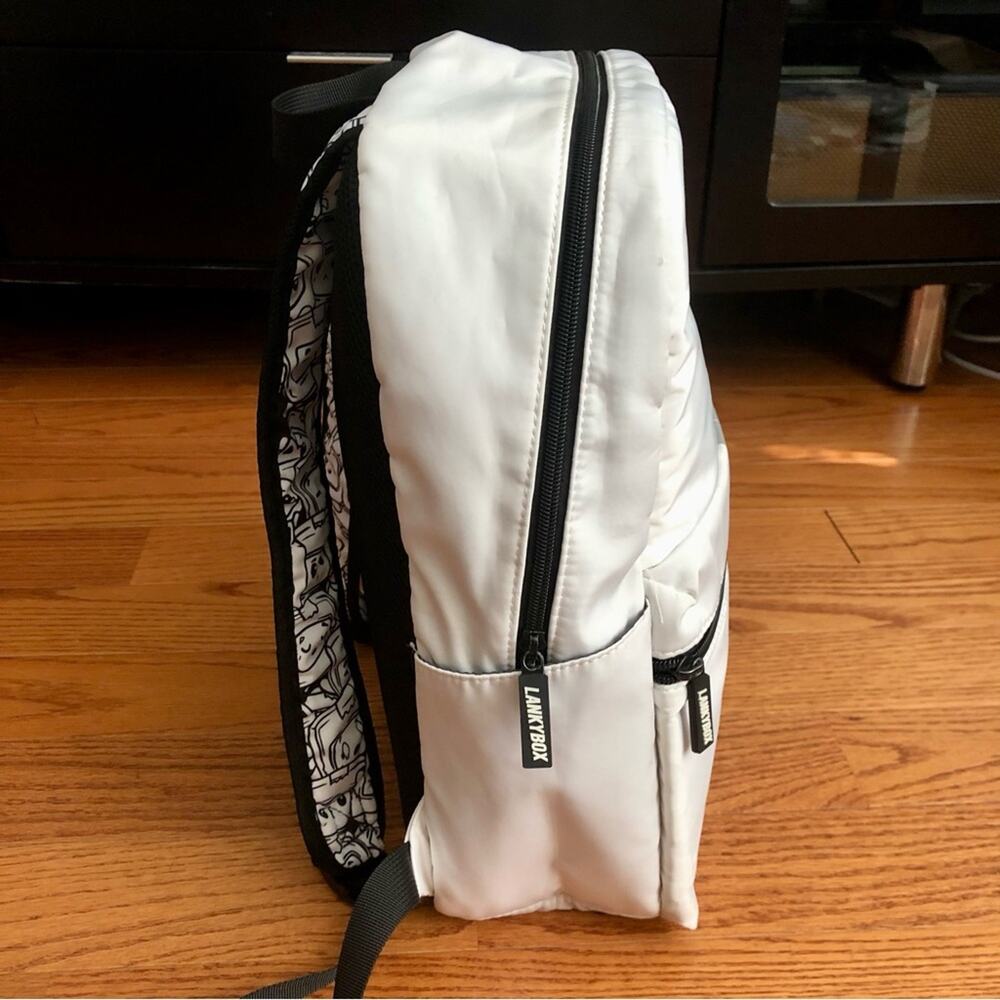 Lanky Box RARE boxy, foxy Merchandise UNISEX White authentic Backpack - Picture 5 of 10